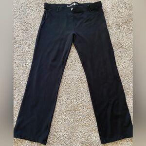 Betabrand Classic Dress Pant Yoga Pant. Straight Leg. Black. XL Petite.